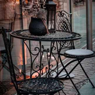 Brass Plant Stand II — Woven Brass & Wrought Iron