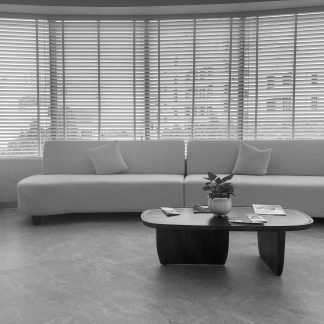 Soft Curve Coffee Table — Quiet Luxury Minimalism