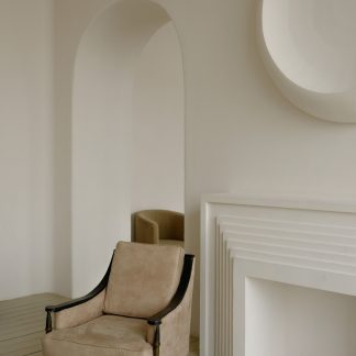 Sculptural Armchair — Quiet Luxury Minimalism